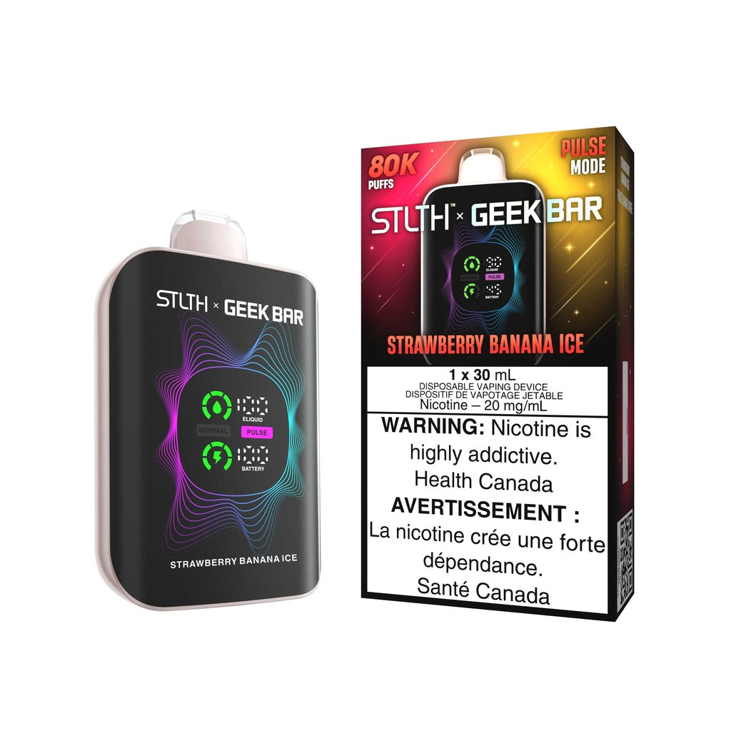 STRAWBERRY BANANA ICE - STLTH X GEEKBAR