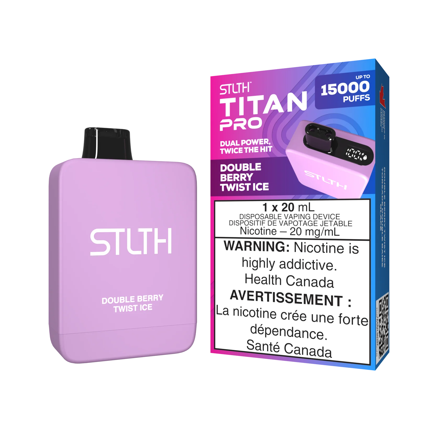 STLTH TITAN PRO DOUBLE BERRY TWIST ICE