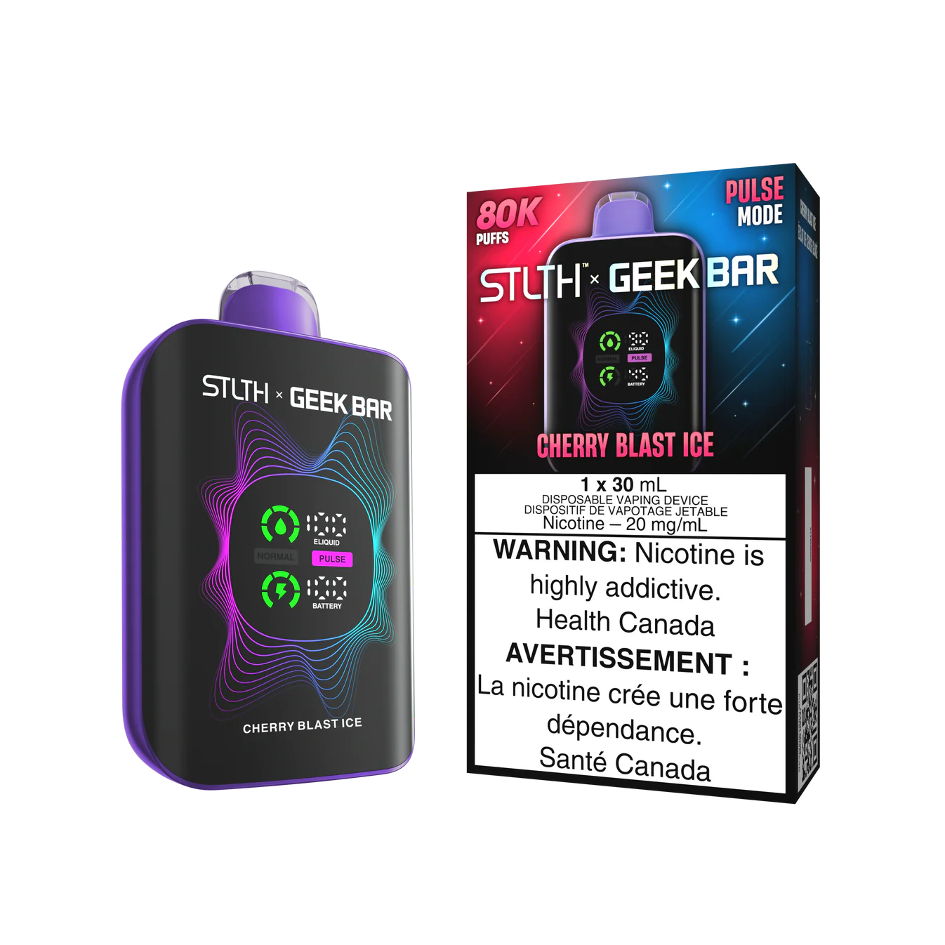 CHERRY BLAST ICE - STLTH X GEEKBAR