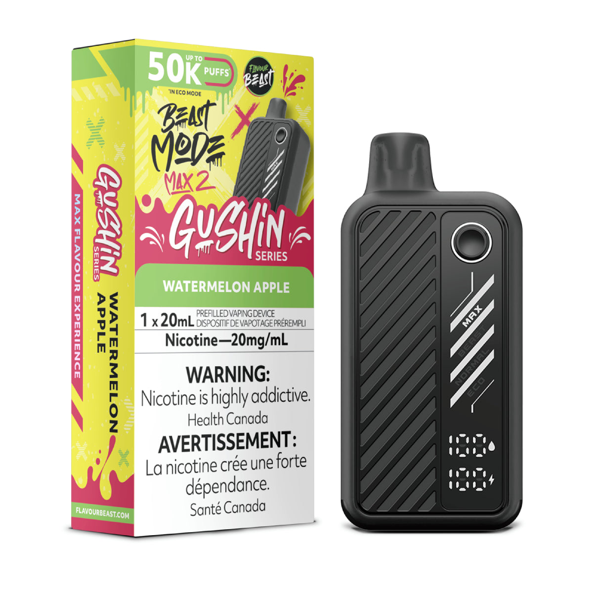 Gushin Watermelon Apple - Flavour Beast Mode Max 2