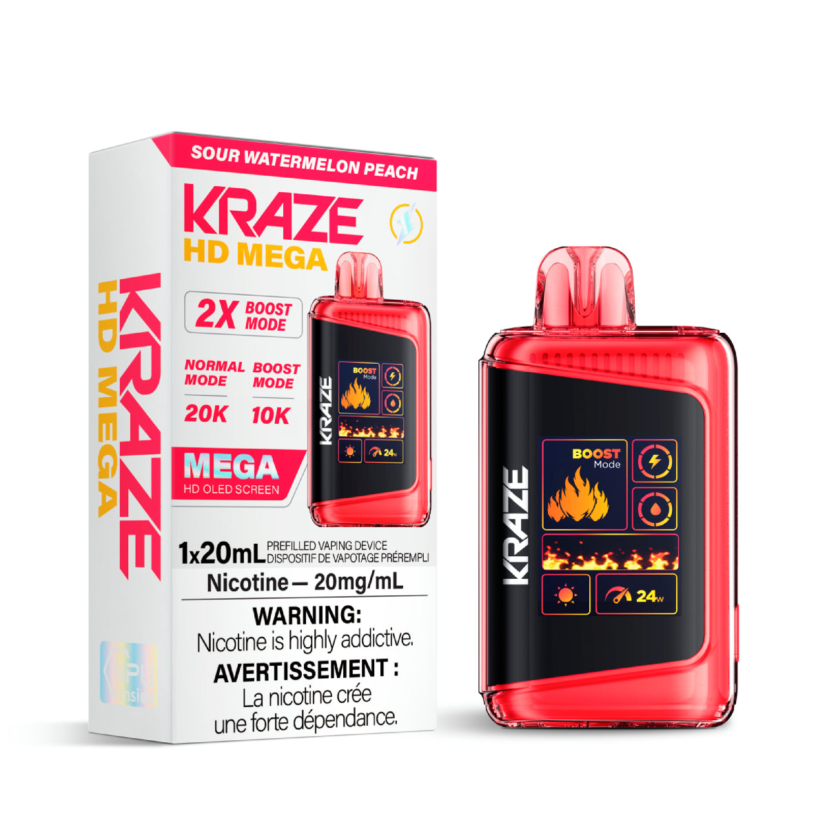 Kraze HD Mega - Strawberry Ice